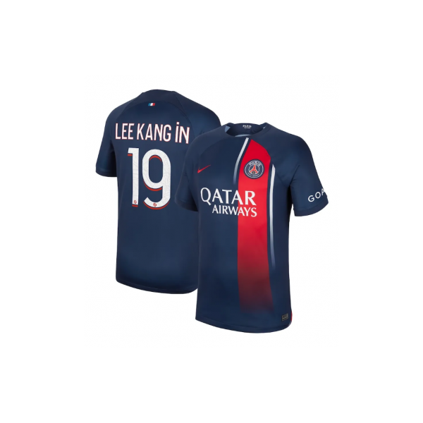 나이키정품 파리생제르망 PSG 홈 유니폼 반팔 져지 이강인 마킹 23-24 DX2694-411
